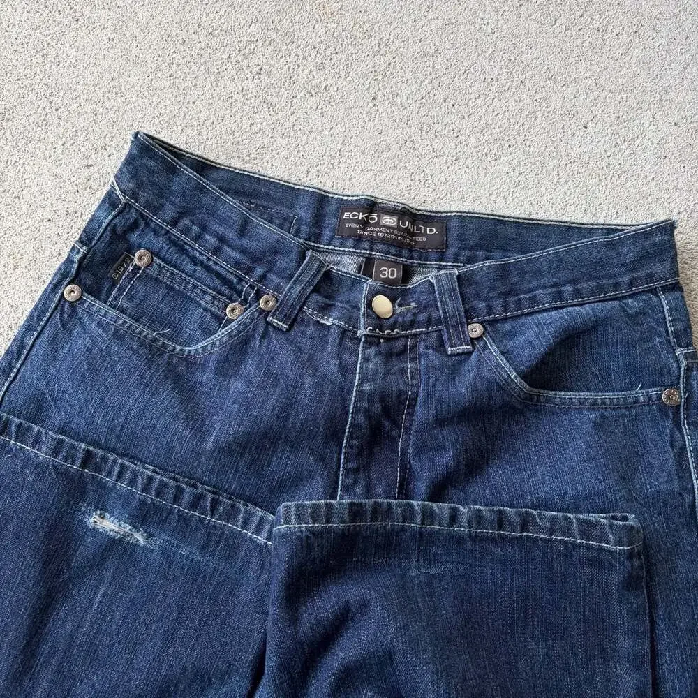 Ecko Unltd. Men's Dark Wash loose fit Denim Jeans Size 30x28